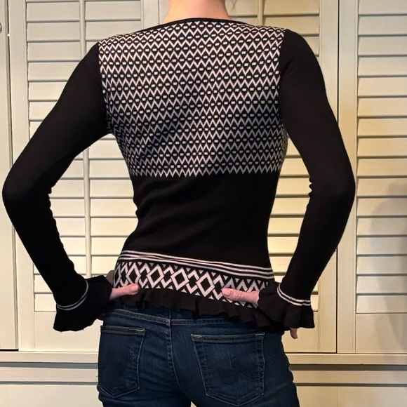 Milly merino wool black sweater - Picture 8 of 12